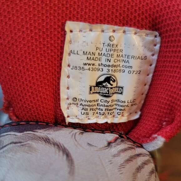 Jurassic World T-Rex Light Up Sneakers (Shoe Dept), Size 12 (kids) - Picture 6 of 7